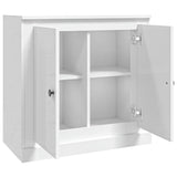 Sideboard High Gloss White 70x35.5x67.5 cm Engineered Wood - Close-Up Angle