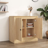 Sideboard Sonoma Oak 70x35.5x67.5 cm Engineered Wood - Side View