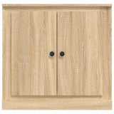 Sideboard Sonoma Oak 70x35.5x67.5 cm Engineered Wood - Rear View