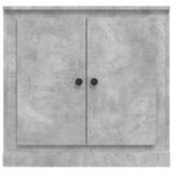 Sideboard Concrete Grey 70x35.5x67.5 cm Engineered Wood - Rear View