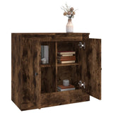 Sideboard Smoked Oak 70x35.5x67.5 cm Engineered Wood - 45-Degree Angle