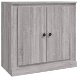Sideboard Grey Sonoma 70x35.5x67.5 cm Engineered Wood - Front View