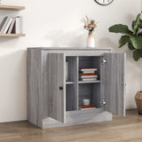 Sideboard Grey Sonoma 70x35.5x67.5 cm Engineered Wood - Side View