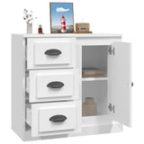Sideboard White 70x35.5x67.5 cm Engineered Wood - 45-Degree Angle