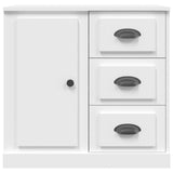 Sideboard White 70x35.5x67.5 cm Engineered Wood - Rear View