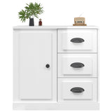 Sideboard High Gloss White 70x35.5x67.5 cm Engineered Wood
