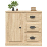Sideboard Sonoma Oak 70x35.5x67.5 cm Engineered Wood - Top-Down View