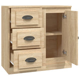 Sideboard Sonoma Oak 70x35.5x67.5 cm Engineered Wood - Close-Up Angle