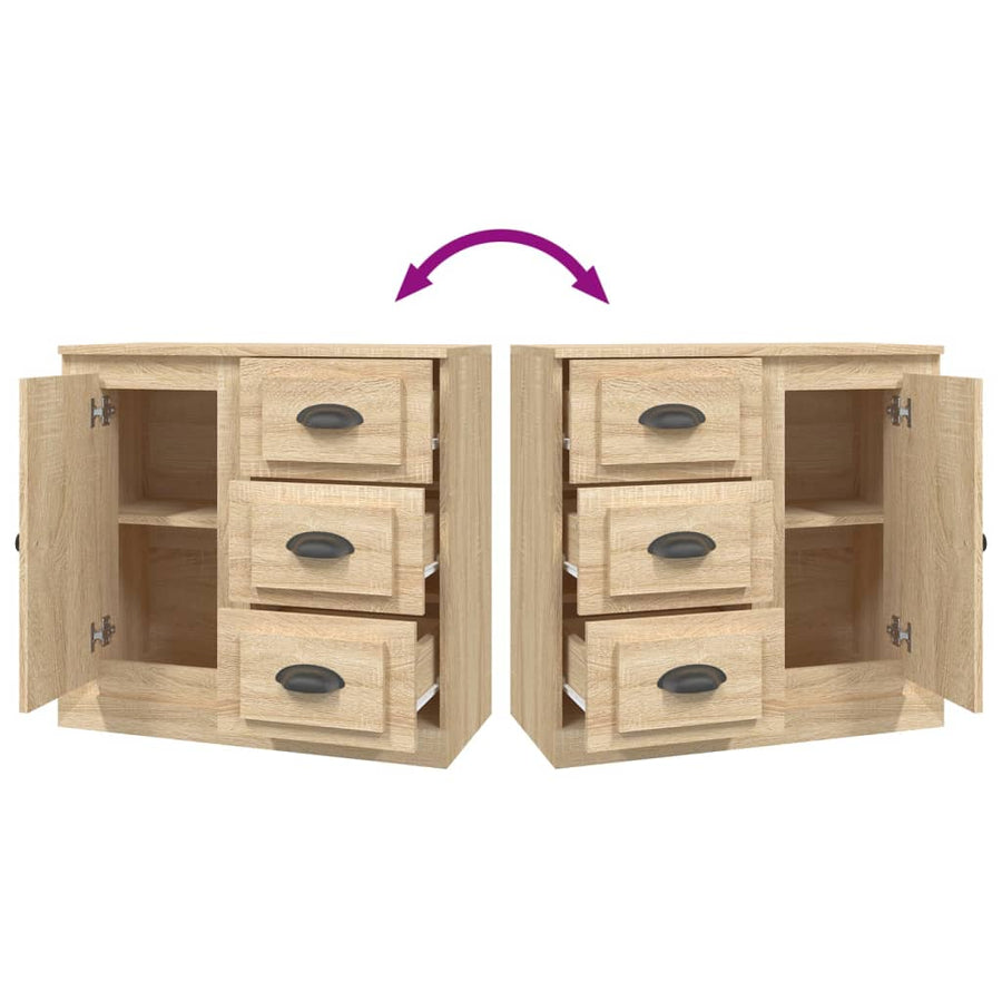 Sideboard Sonoma Oak 70x35.5x67.5 cm Engineered Wood