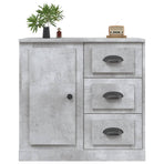 Sideboard Concrete Grey 70x35.5x67.5 cm Engineered Wood