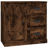 Sideboard Smoked Oak 70x35.5x67.5 cm Engineered Wood - Front View