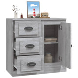 Sideboard Grey Sonoma 70x35.5x67.5 cm Engineered Wood - 45-Degree Angle