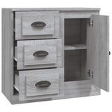 Sideboard Grey Sonoma 70x35.5x67.5 cm Engineered Wood - Close-Up Angle