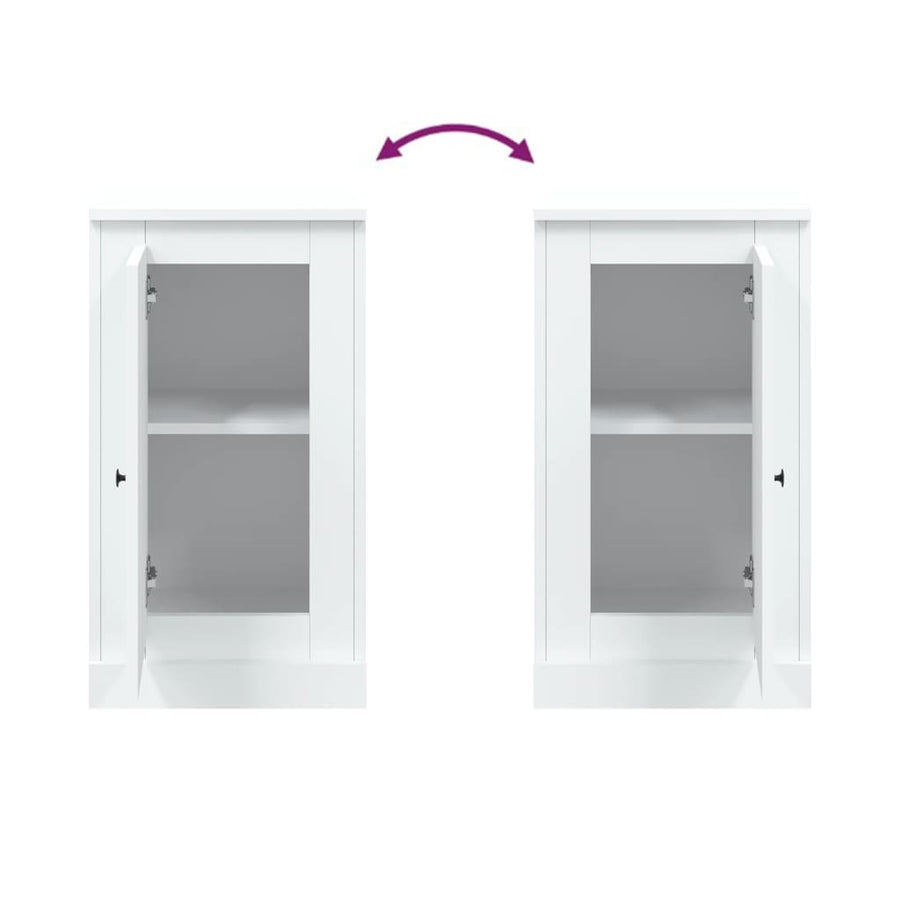 Sideboards 2 pcs White 37.5x35.5x67.5 cm Engineered Wood