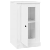 Sideboard High Gloss White 37.5x35.5x67.5 cm Engineered Wood - Rear View