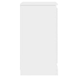 Sideboard High Gloss White 37.5x35.5x67.5 cm Engineered Wood - Low Angle