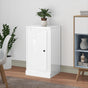Sideboard High Gloss White 37.5x35.5x67.5 cm Engineered Wood