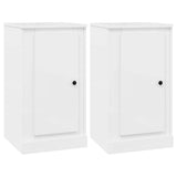 Sideboards 2 pcs High Gloss White 37.5x35.5x67.5 cm Engineered Wood