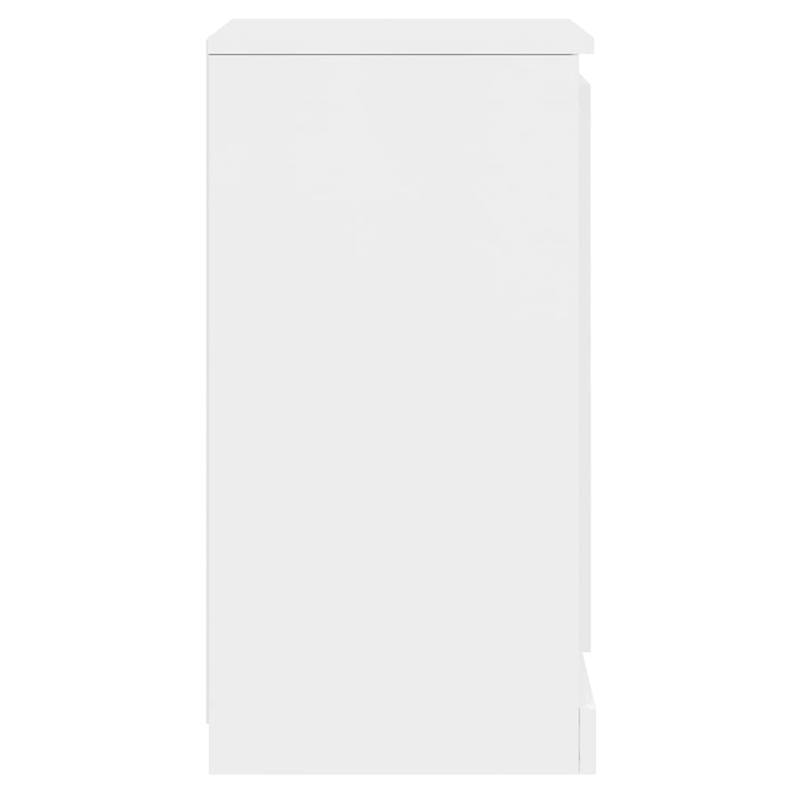 Sideboards 2 pcs High Gloss White 37.5x35.5x67.5 cm Engineered Wood