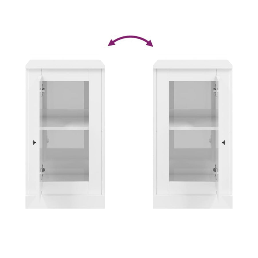 Sideboards 2 pcs High Gloss White 37.5x35.5x67.5 cm Engineered Wood