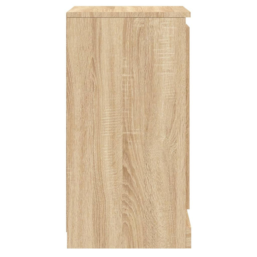 Sideboards 2 pcs Sonoma Oak 37.5x35.5x67.5 cm Engineered Wood