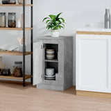 Sideboard Concrete Grey 37.5x35.5x67.5 cm Engineered Wood - Side View
