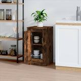 Sideboard Smoked Oak 37.5x35.5x67.5 cm Engineered Wood - Side View