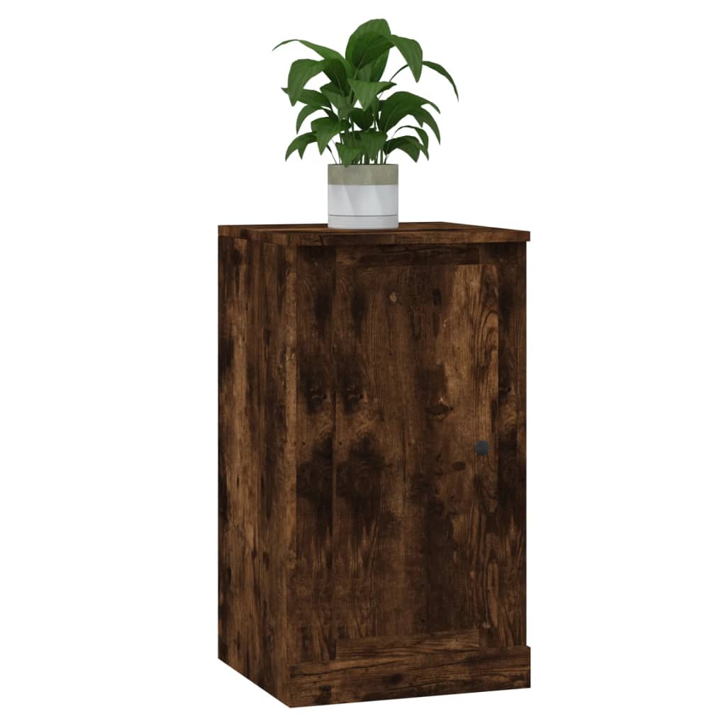 Sideboard Smoked Oak 37.5x35.5x67.5 cm Engineered Wood