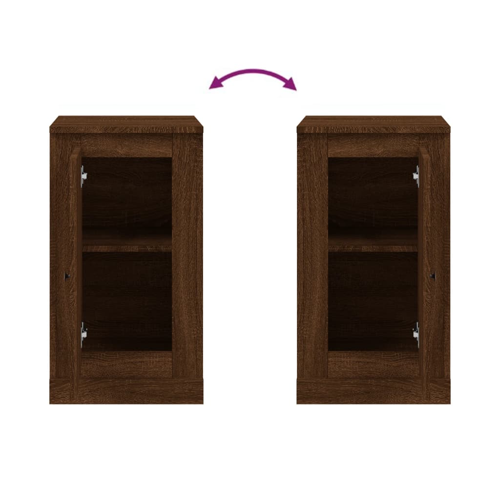 Sideboard Brown Oak 37.5x35.5x67.5 cm Engineered Wood