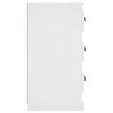 Sideboard White 36x35.5x67.5 cm Engineered Wood - 45-Degree Angle