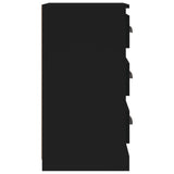 Sideboard Black 36x35.5x67.5 cm Engineered Wood - 45-Degree Angle