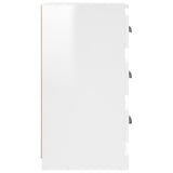 Sideboard High Gloss White 36x35.5x67.5 cm Engineered Wood