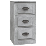 Sideboard Concrete Grey 36x35.5x67.5 cm Engineered Wood - Front View