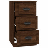 Sideboard Brown Oak 36x35.5x67.5 cm Engineered Wood - Side View
