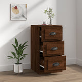 Sideboard Brown Oak 36x35.5x67.5 cm Engineered Wood - Rear View