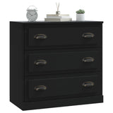 Sideboard Black 70x35.5x67.5 cm Engineered Wood - Low Angle