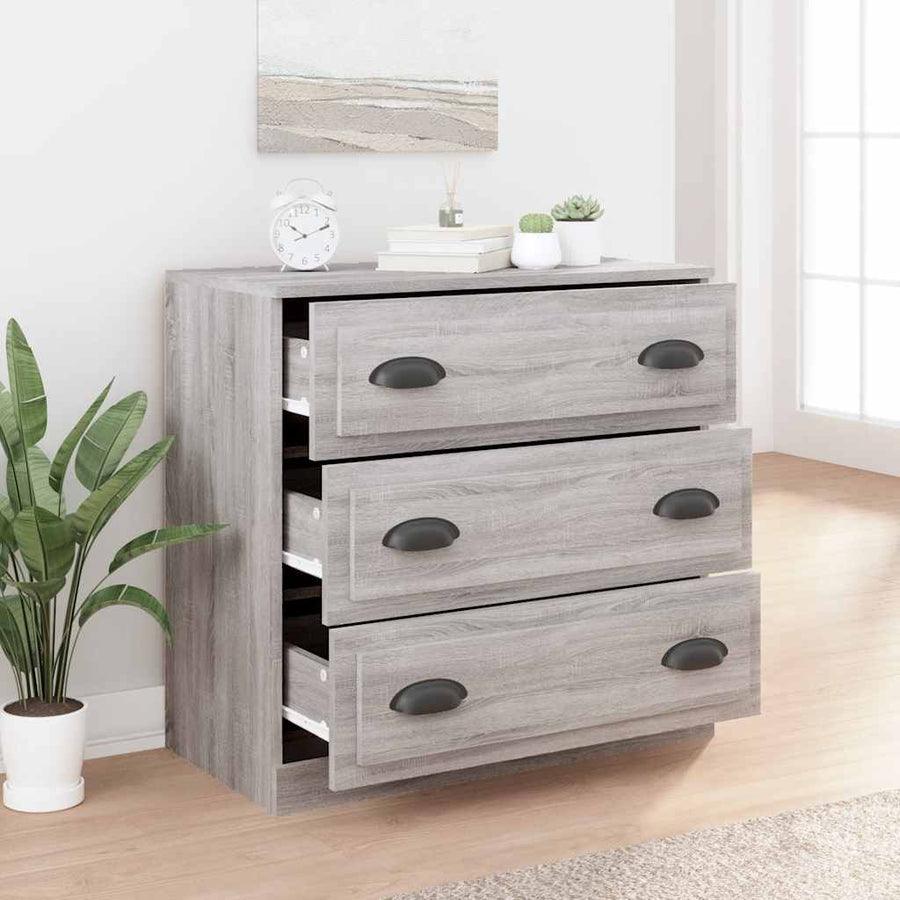 Sideboard Grey Sonoma 70x35.5x67.5 cm Engineered Wood