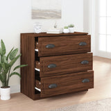 Sideboard Brown Oak 70x35.5x67.5 cm Engineered Wood - Rear View