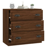 Sideboard Brown Oak 70x35.5x67.5 cm Engineered Wood - Close-Up Angle