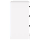 Sideboard White 104.5x35.5x67.5 cm Engineered Wood - 45-Degree Angle