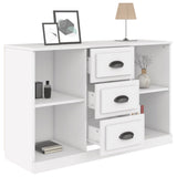 Sideboard White 104.5x35.5x67.5 cm Engineered Wood - Close-Up Angle