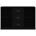 Sideboard Black 104.5x35.5x67.5 cm Engineered Wood