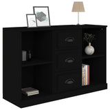 Sideboard Black 104.5x35.5x67.5 cm Engineered Wood - Low Angle