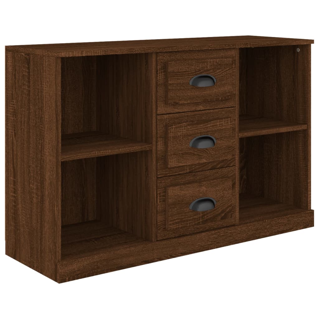 Sideboard Brown Oak 104.5x35.5x67.5 cm Engineered Wood