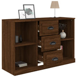Sideboard Brown Oak 104.5x35.5x67.5 cm Engineered Wood - Close-Up Angle