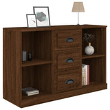 Sideboard Brown Oak 104.5x35.5x67.5 cm Engineered Wood - Low Angle