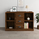 Sideboard Brown Oak 104.5x35.5x67.5 cm Engineered Wood
