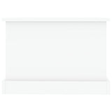 Coffee Table High Gloss White 90x50x35 cm Engineered Wood - Low Angle