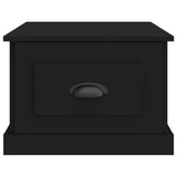 Coffee Table Black 50x50x35 cm Engineered Wood