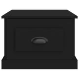 Coffee Table Black 50x50x35 cm Engineered Wood - Rear View